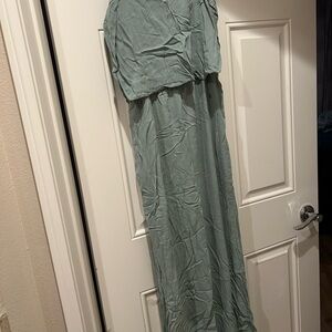 ZARA Green Maxi Dress